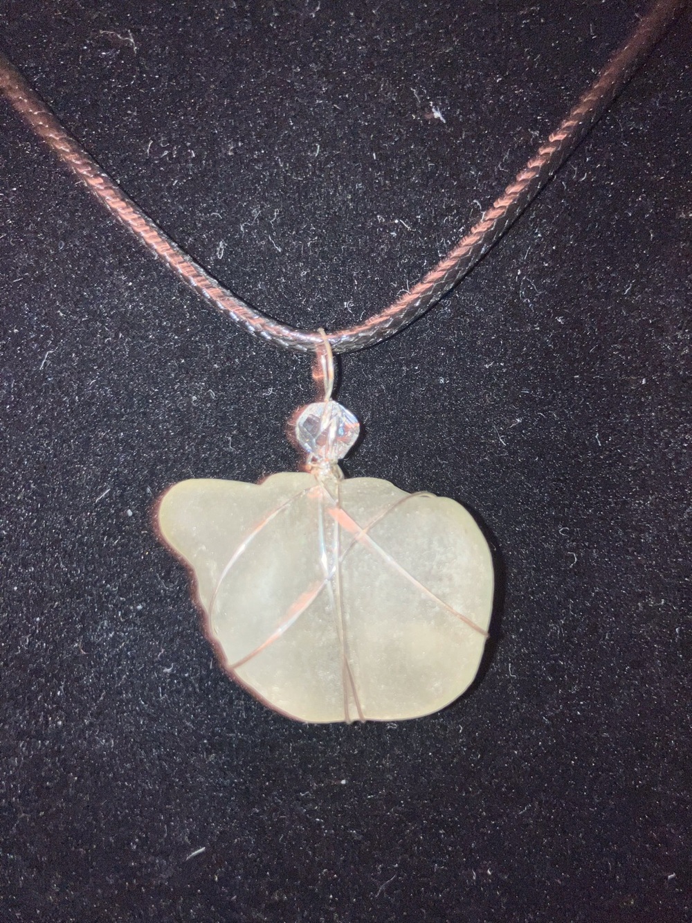 #146 handmade seaglass pendant necklace